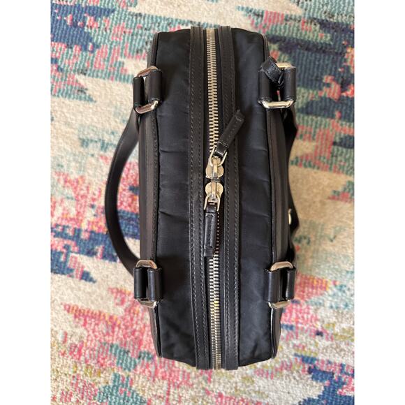 Prada Bauletto Black Nylon Leather Shoulder Bag With Authentication Card - Picture 9 of 16